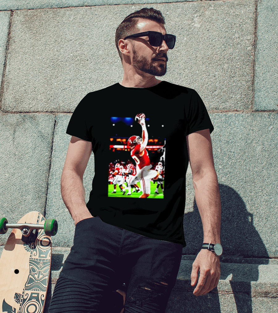 Alabama Crimson Tide Josh Ford One Handed Football Catch T-Shirt