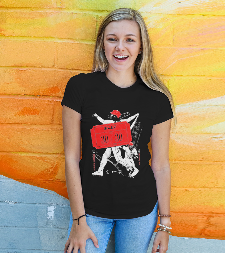 Elly The 30 30 Club 30 Home Runs 30 Steals T-Shirt