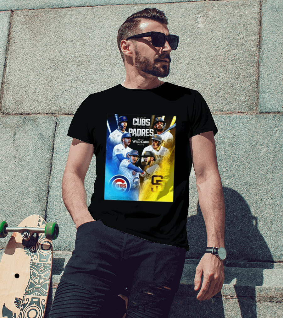 Chicago Cubs Vs San Diego Padres 2026 MLB NL Wild Card Showdown Baseball Fan Gear T-Shirt