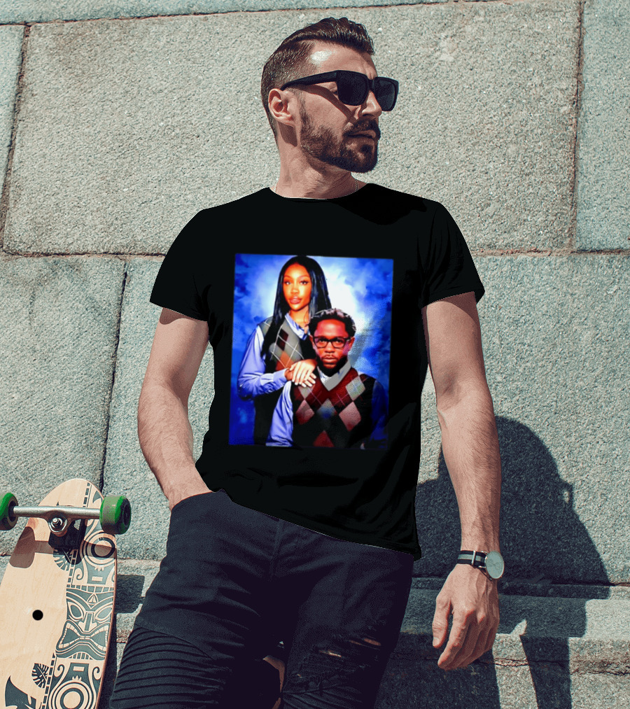 Kendrick Lamar SZA Stepbrothers Meme Argyle Sweater Humor T-Shirt