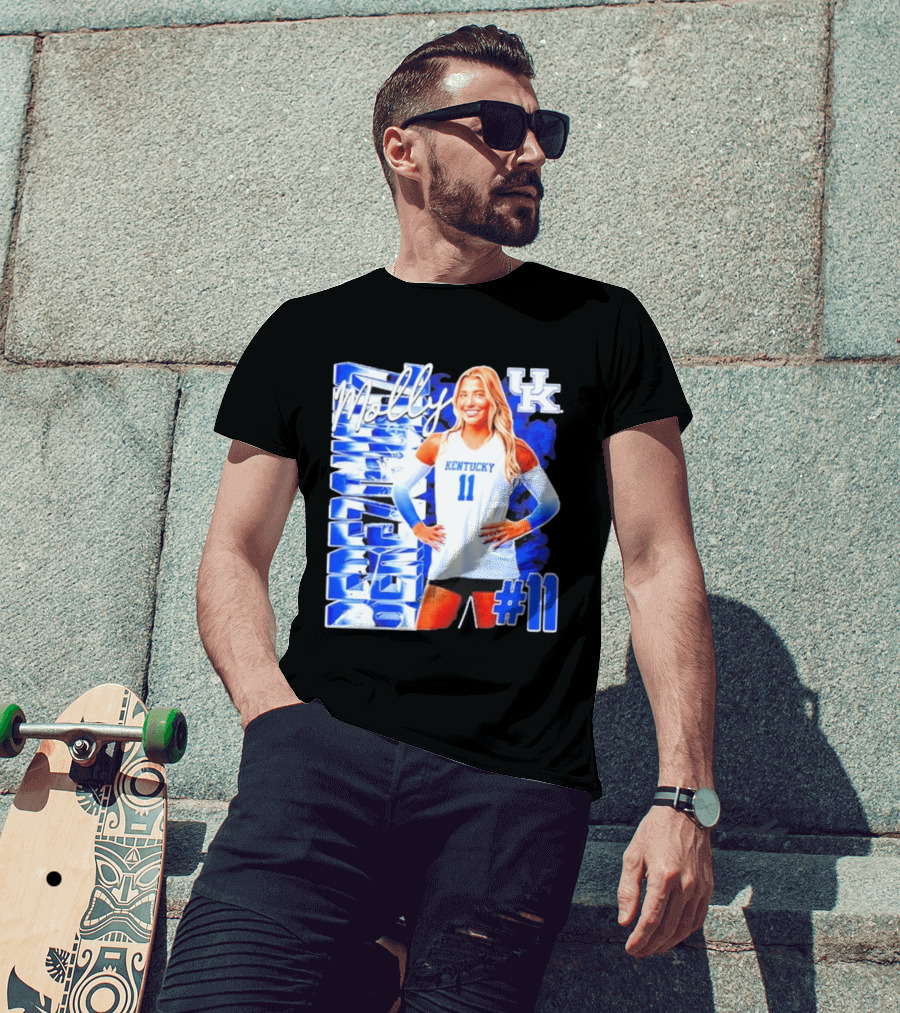 Kentucky Wildcats Volleyball Molly 11 Kentucky Player Pose UK T-Shirt