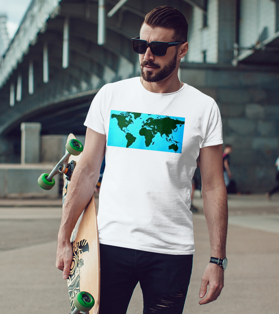 World Map Planet Earth Travel Adventure Journey T-Shirt