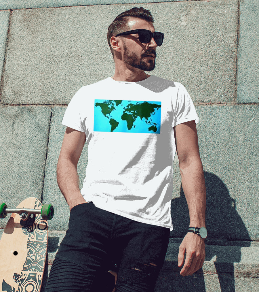 World Map Planet Earth Travel Adventure Journey T-Shirt
