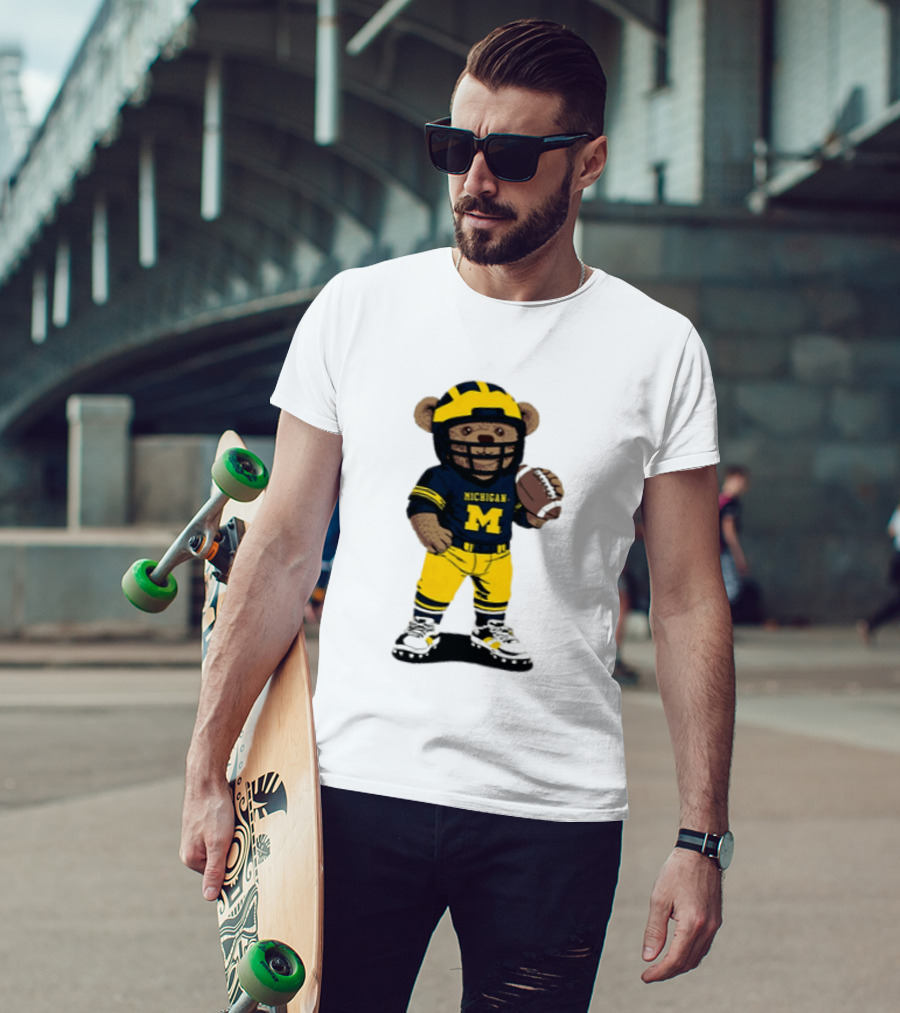 Michigan Wolverines Teddy Bear NCAA Football 2026 T-Shirt