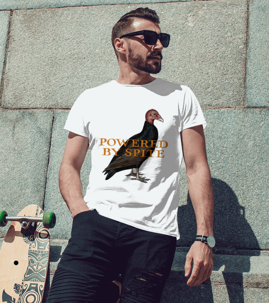 Powered By Spite Turkey Vulture T-Shirt