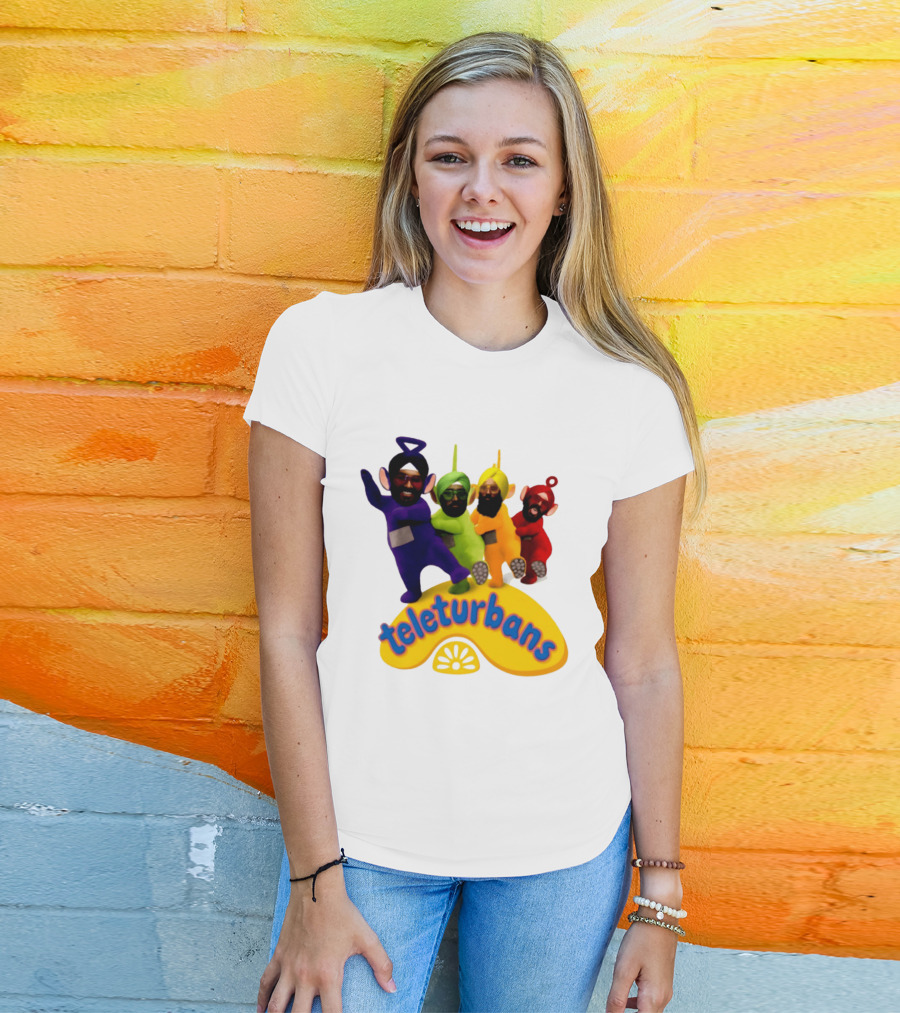 Teleturbans Teletubbies Sikh Turban Characters T-Shirt