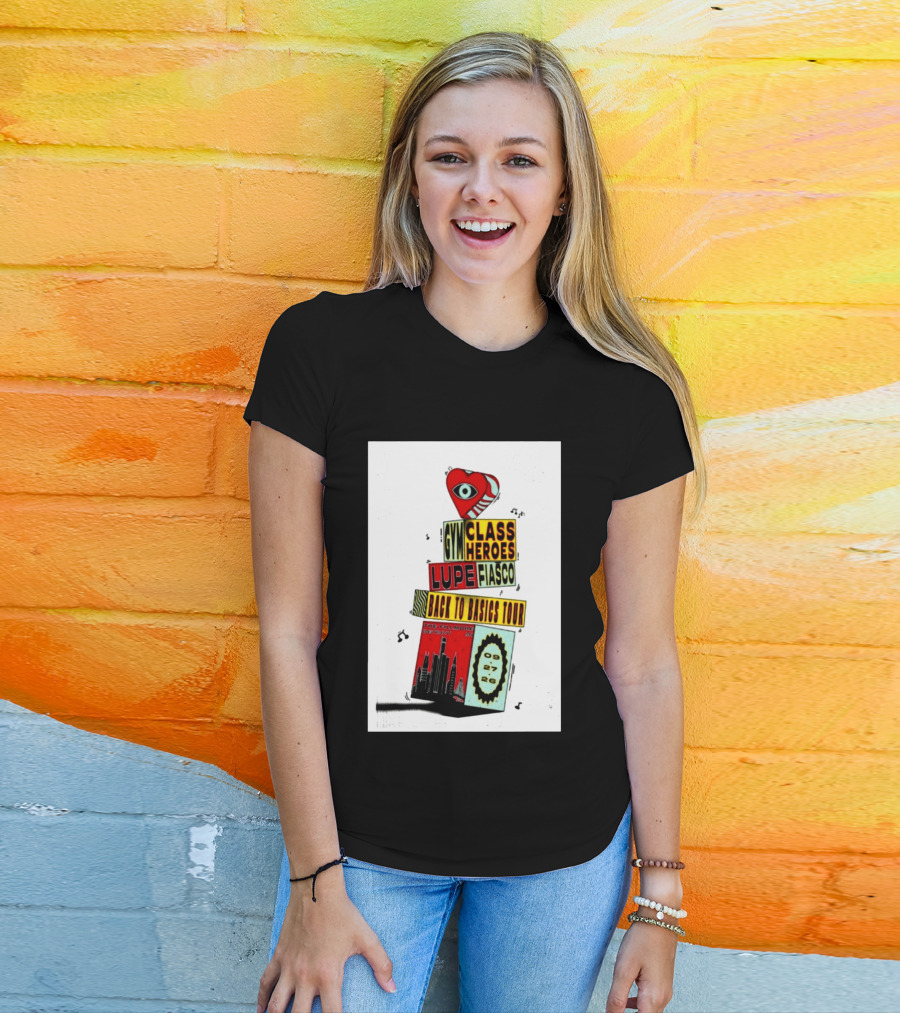 Back To Basics Tour Gym Class Heroes Lupe Fiasco The Fillmore Detroit Sep 27 2026 T-Shirt
