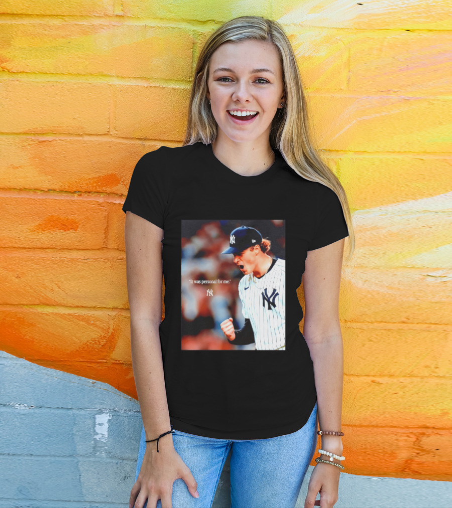 Ben Rice New York Yankees It Was Personal For Me Yankees Baseball T-Shirt
