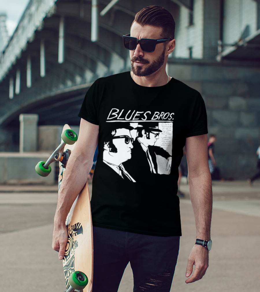 Blues Brothers It's 106 Miles To Chicago Full Tank Of Gas Half A Pack Of Cigarettes T-Shirt