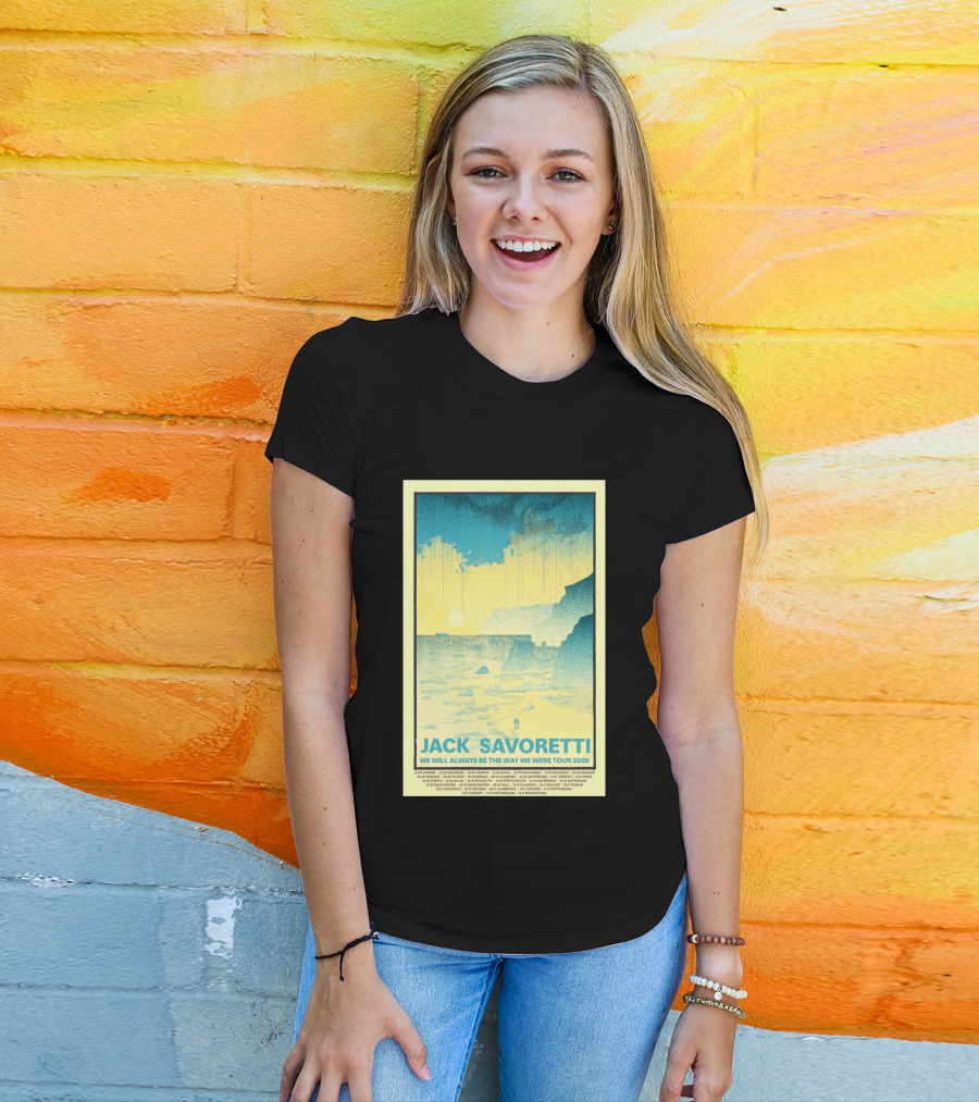 Jack Savoretti We Will Always Be The Way We Were Tour 2026 Bucharest Vintage Style Ocean Scene T-Shirt