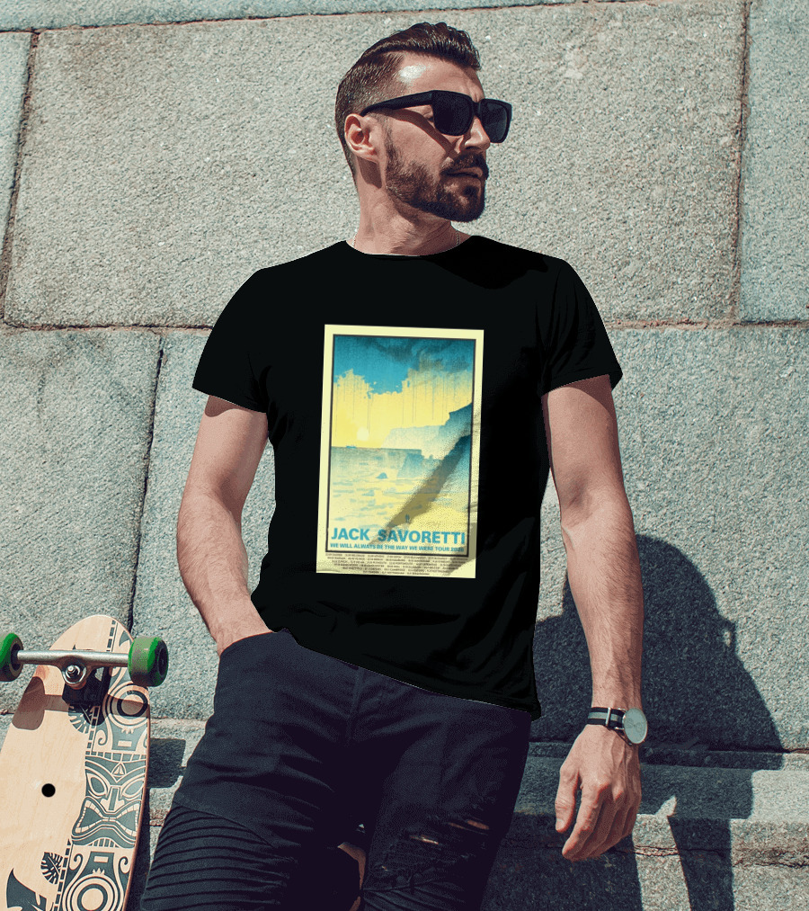 Jack Savoretti We Will Always Be The Way We Were Tour 2026 Bucharest Vintage Style Ocean Scene T-Shirt