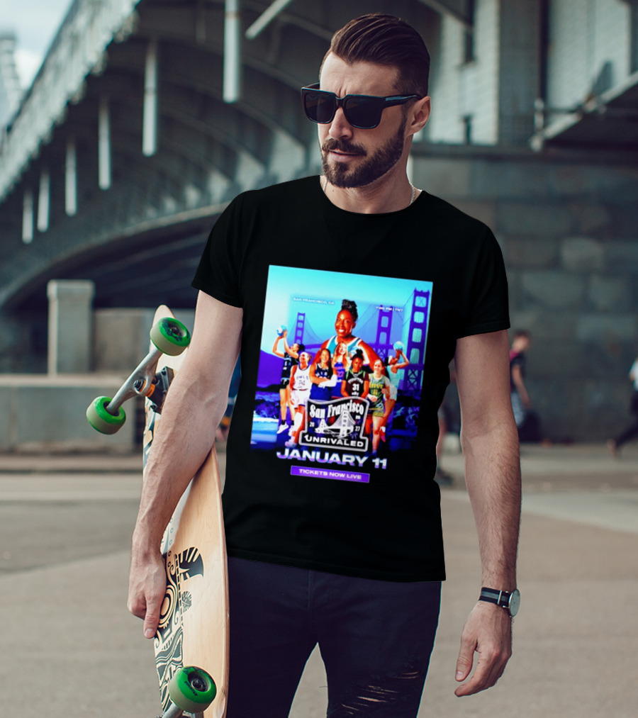 San Francisco Unrivaled January 11 Basketball Event Tickets Now Live T-Shirt