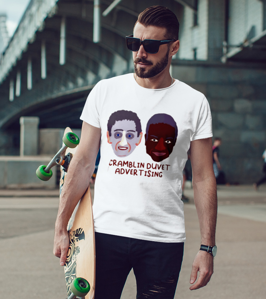 Cramblin Duvet Advertising Comedy TV Show Faces T-Shirt