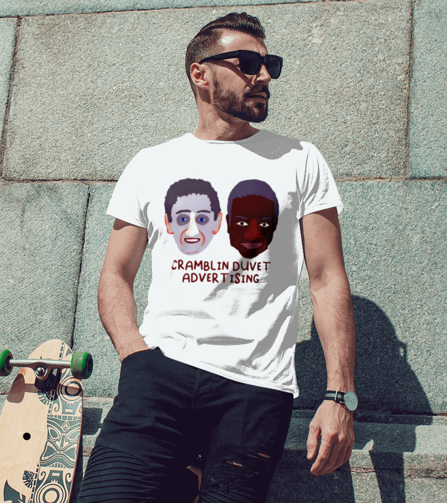 Cramblin Duvet Advertising Comedy TV Show Faces T-Shirt