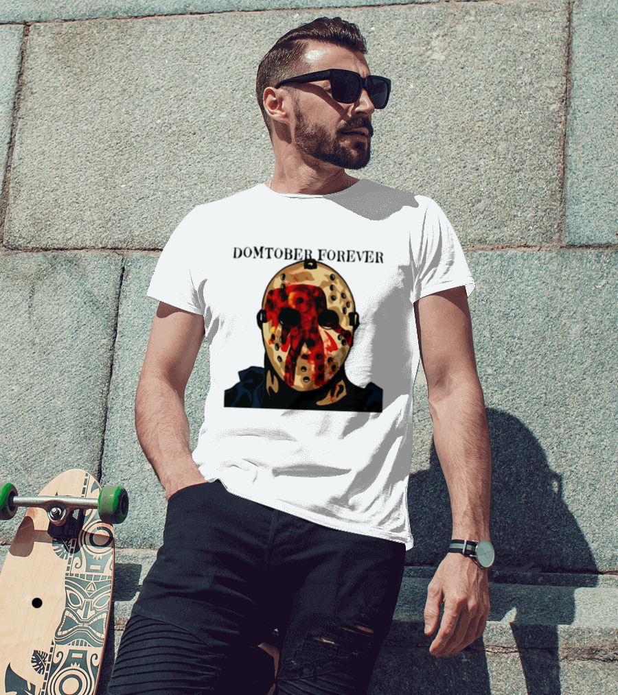 Domtober Forever Jason Voorhees Halloween Mask T-Shirt