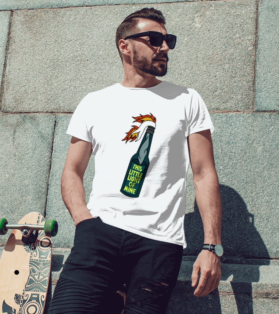 This Little Light Of Mine Molotov Cocktail Flame Bottle T-Shirt