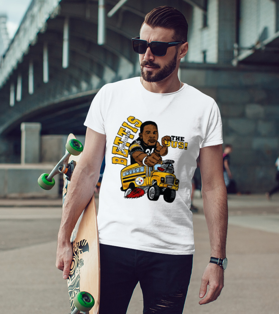 Pittsburgh Steelers Jerome Bettis The Bus Caricature Bettis The Bus T-Shirt