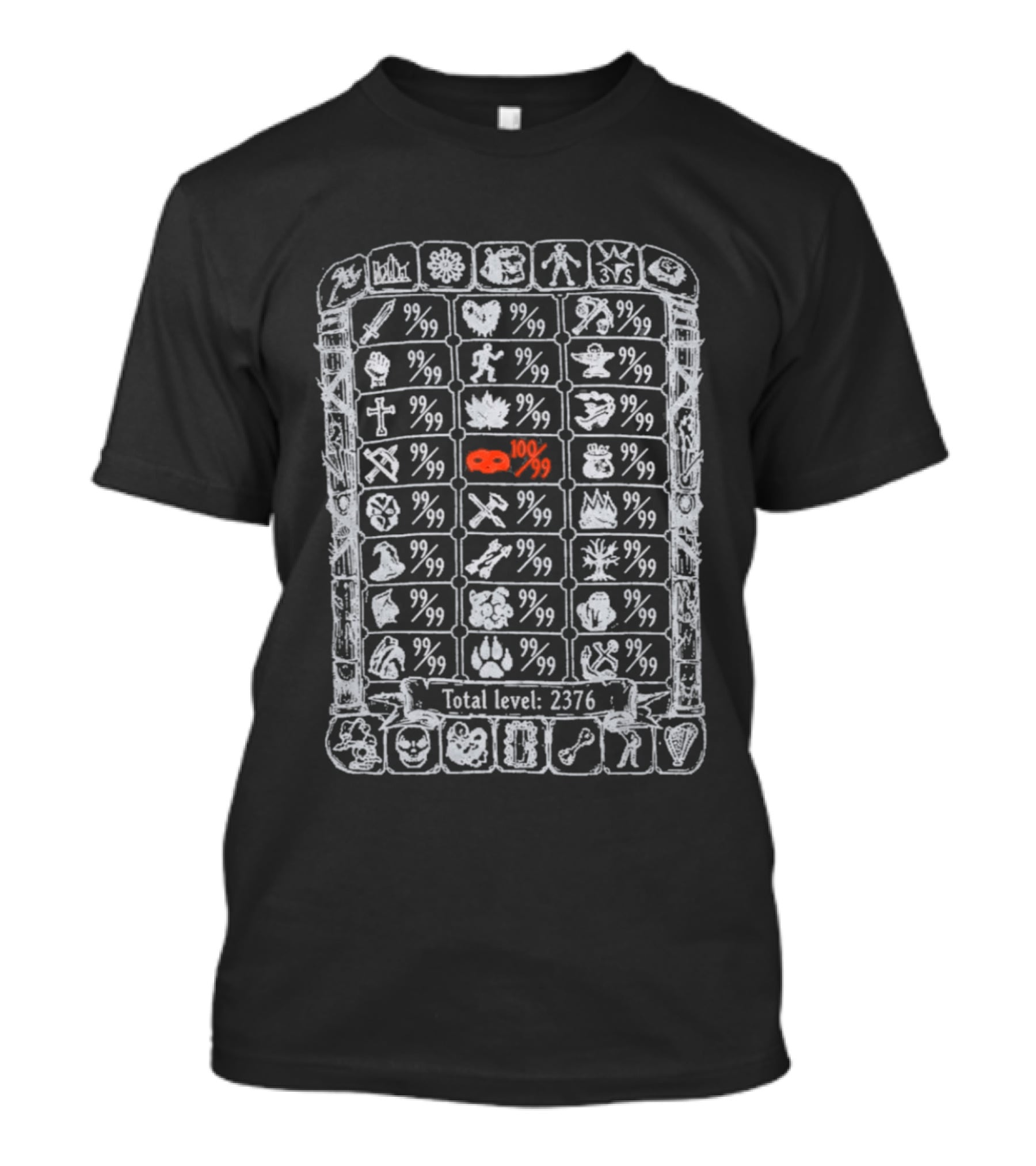 100 Thieves OSRS Thieving 99 Skill Total Level 2376 T-Shirt