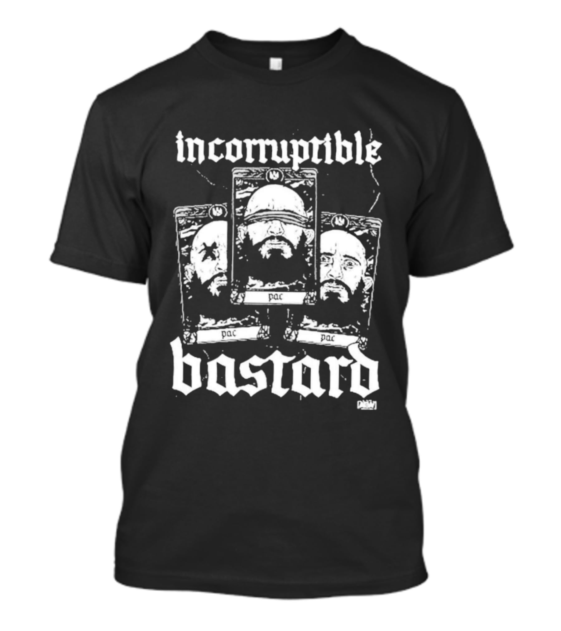 AEW PAC Incorruptible Bastard Tarot Cards Pro Wrestling Merchandise T-Shirt