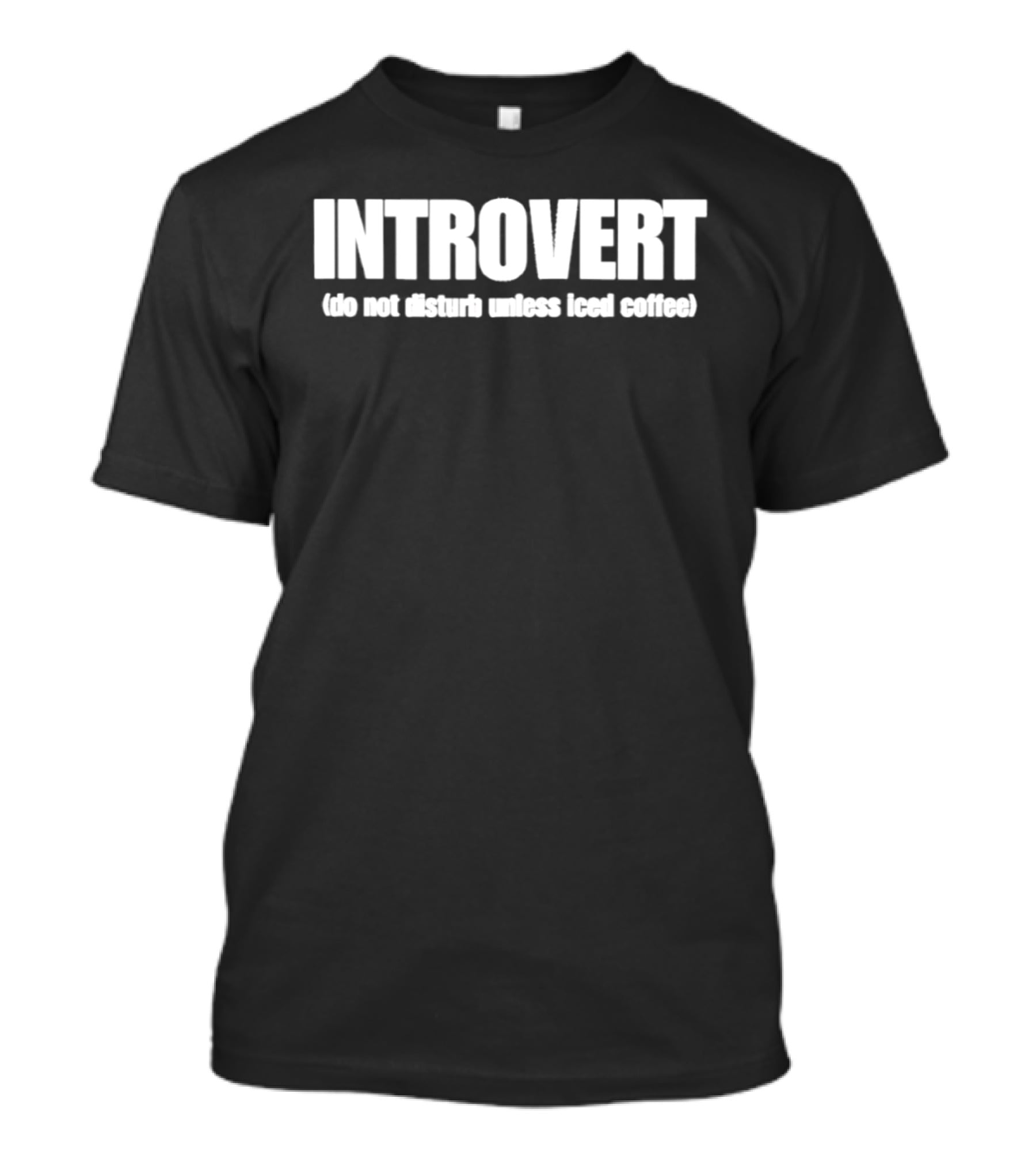 Introvert Do Not Disturb Unless Iced Coffee T-Shirt