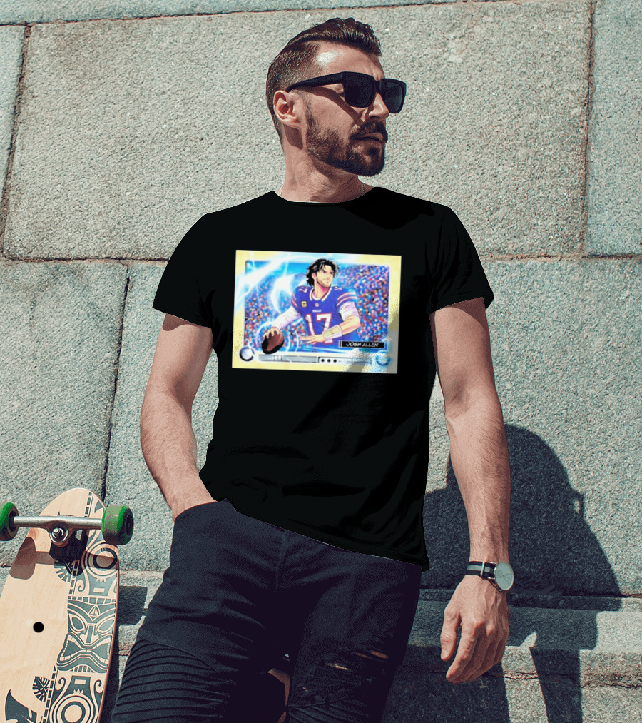 Josh Allen 1 Of 1 Anime Superfractor 2026 Bowman Football Card T-Shirt