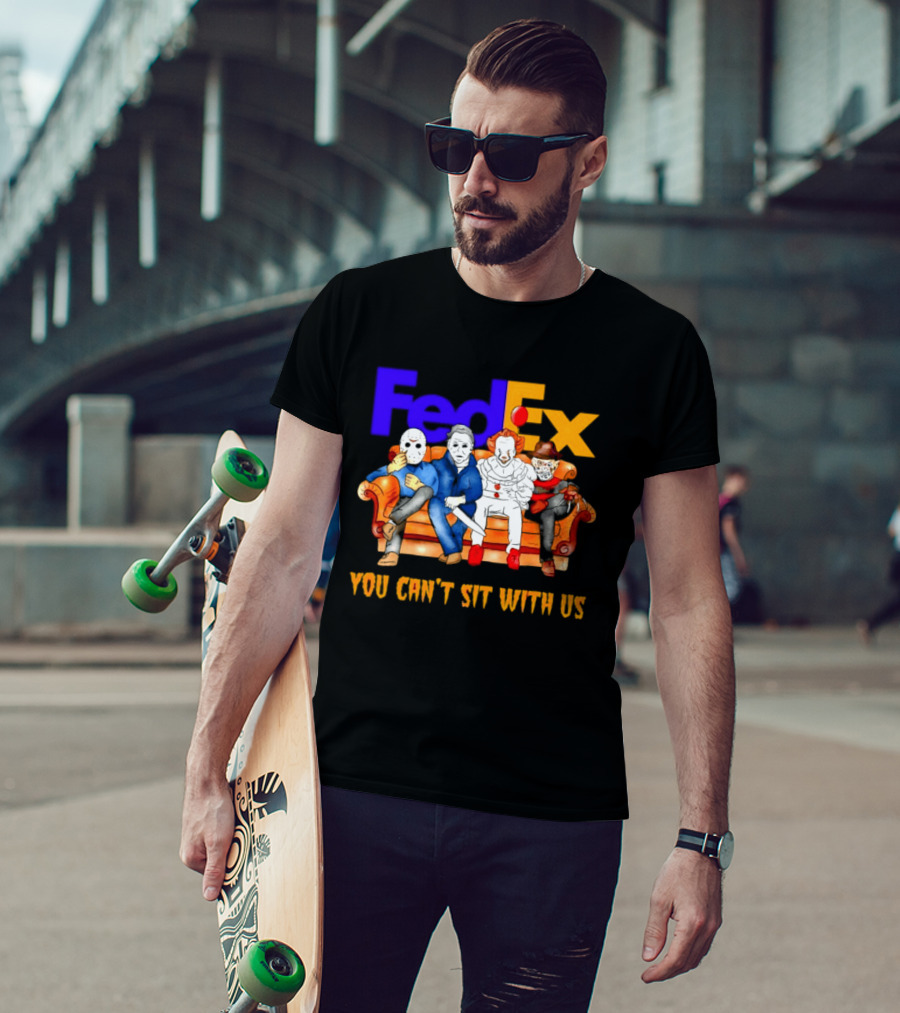 FedEx Horror Friends Halloween 2026 You Can't Sit With Us T-Shirt
