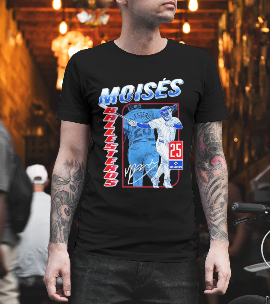 Moisés Ballesteros 25 Chicago Player Baseball T-Shirt