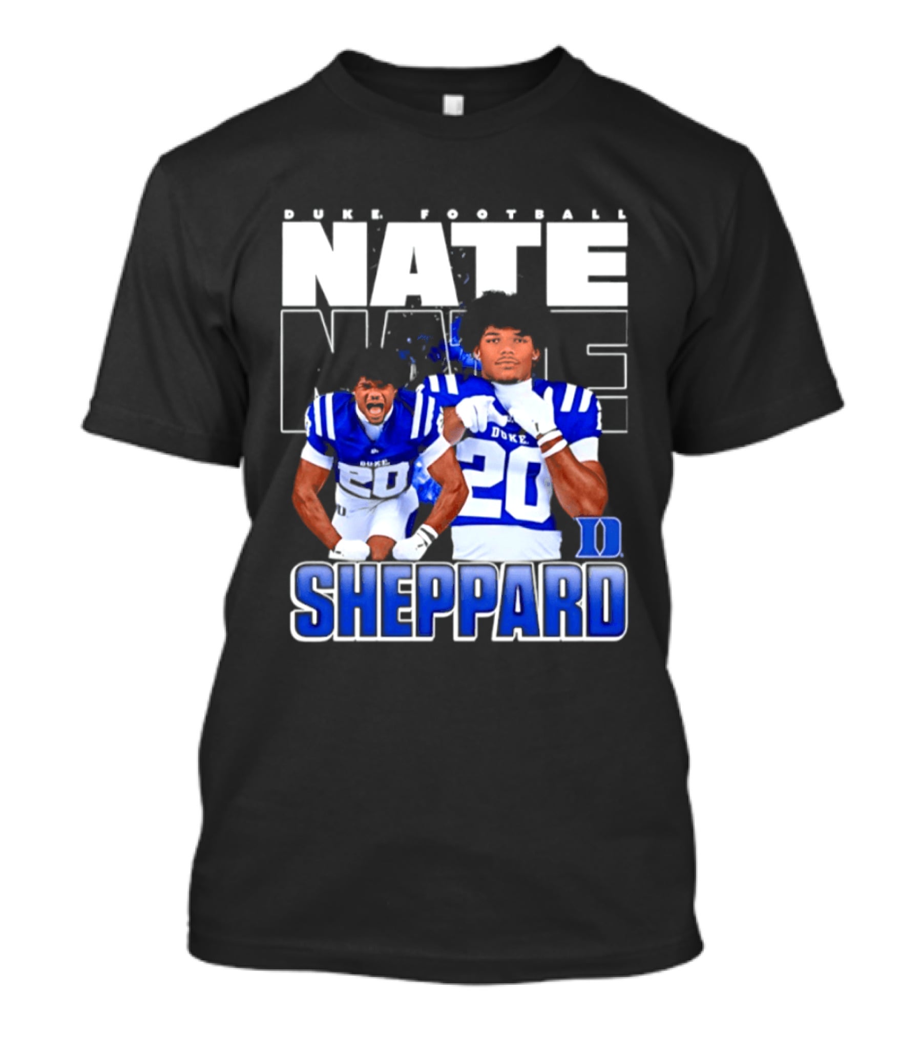 Super Football Nate Sheppard Duke Blue Devils 90s T-Shirt