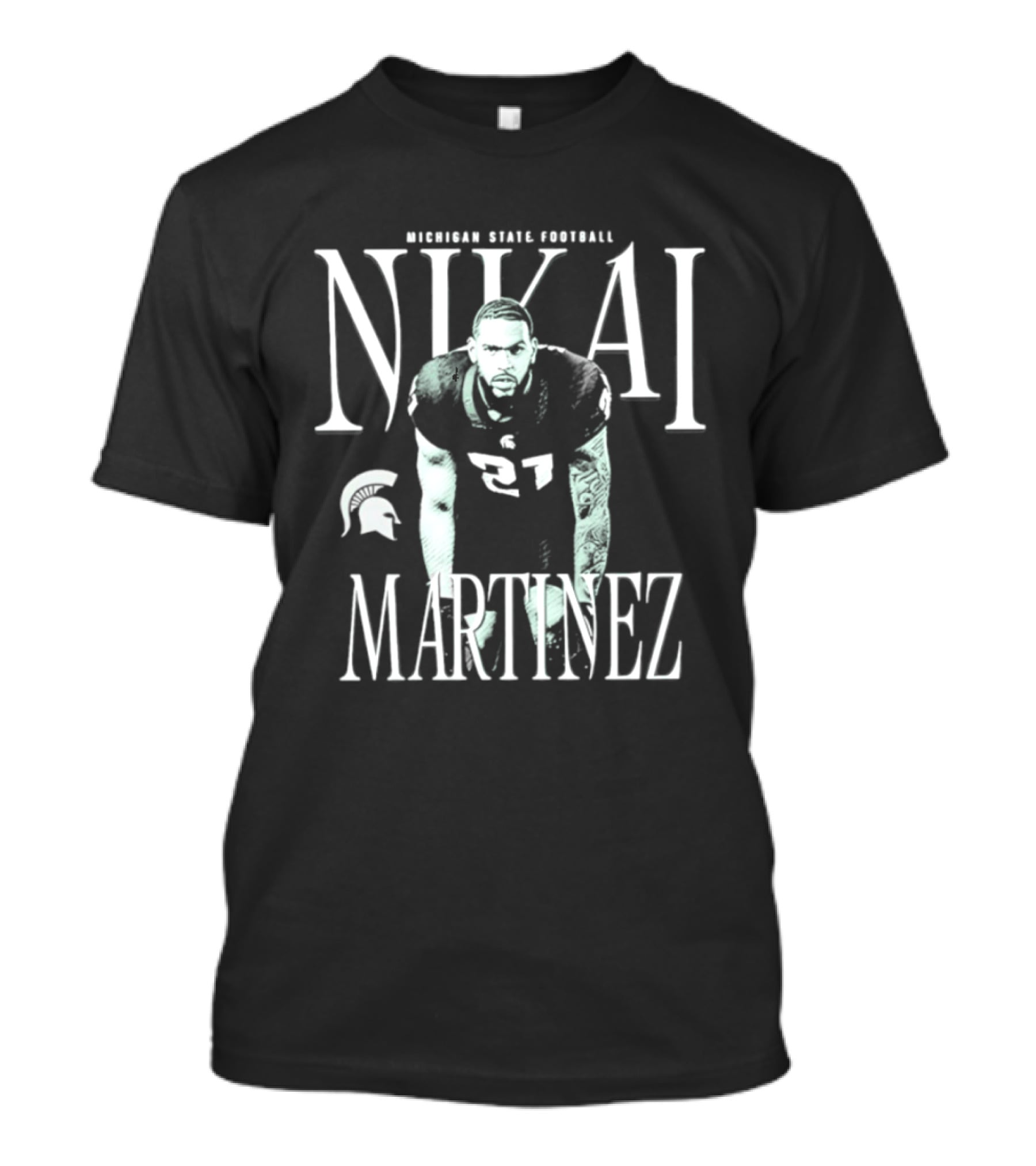 Michigan State Spartans Football Nikai Martinez T-Shirt