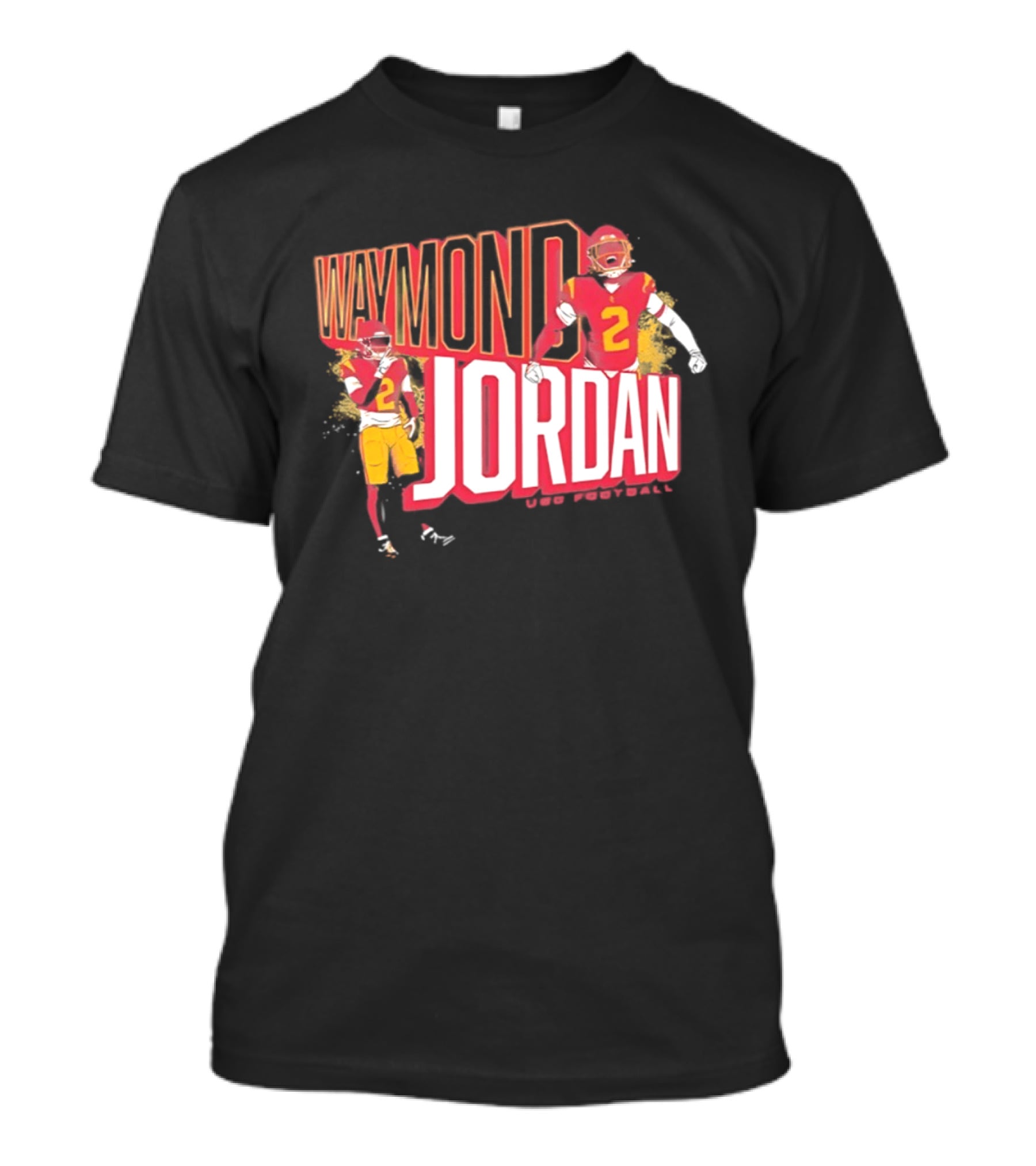 Waymond Jordan USC Trojans NCAA Football Number 2 T-Shirt