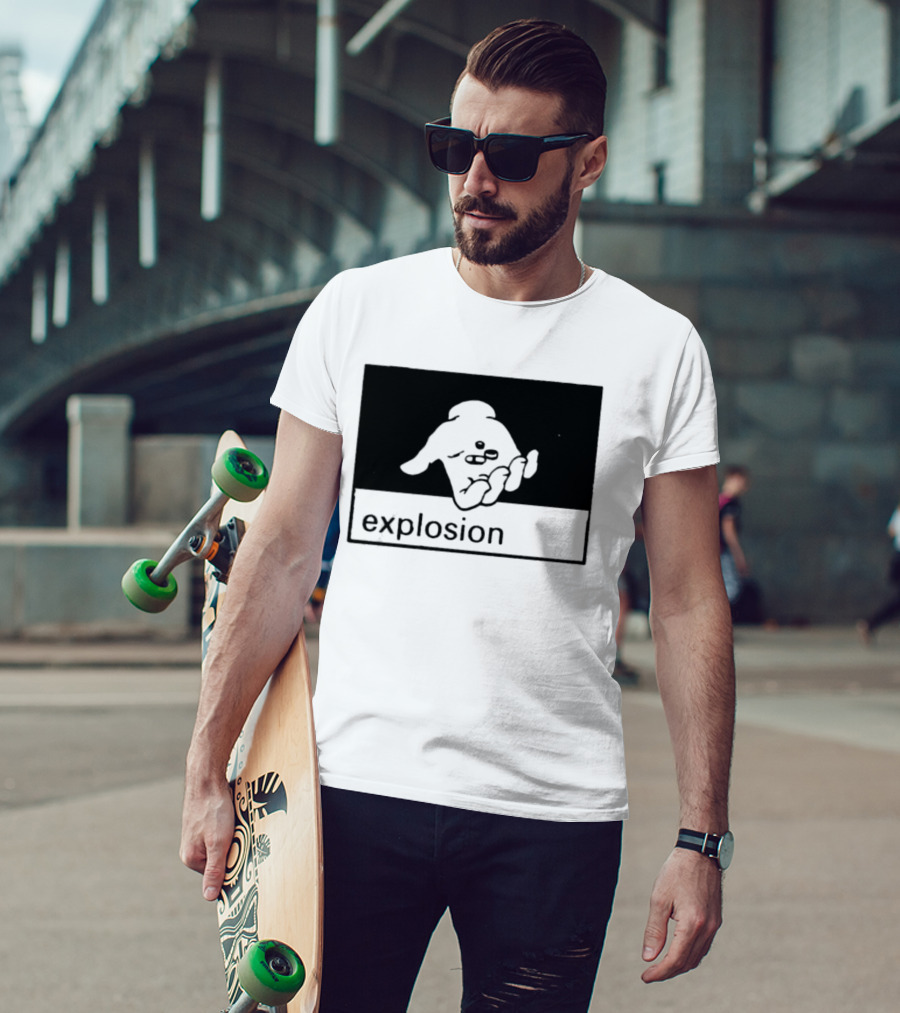 Explosion Hand Holding Pills Medication T-Shirt