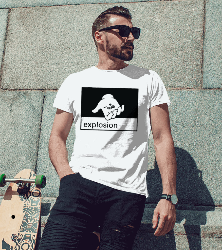 Explosion Hand Holding Pills Medication T-Shirt