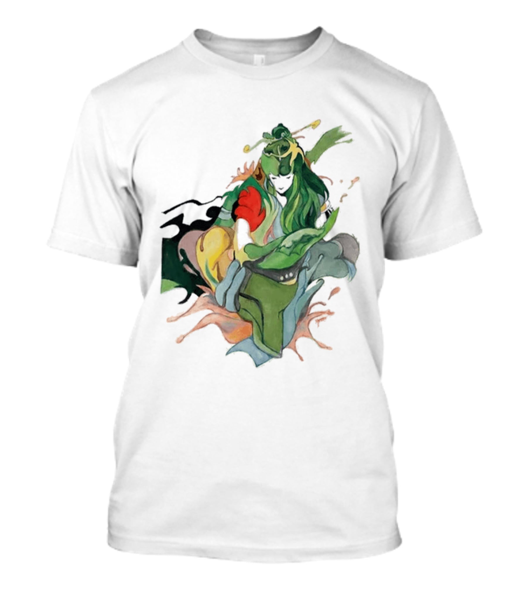 Hand Painted Nujabes Abstract Art Colorful Brushstrokes T-Shirt