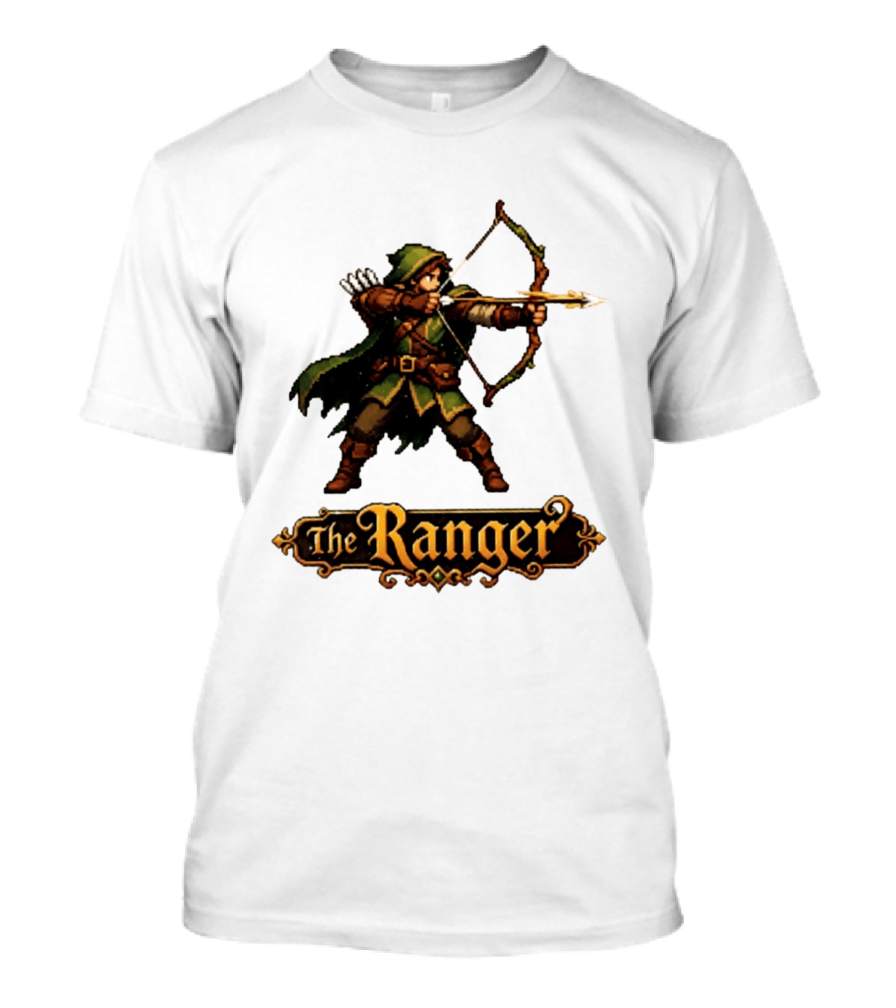 The Ranger Pixel Fantasy Archer RPG Adventure Gaming T-Shirt