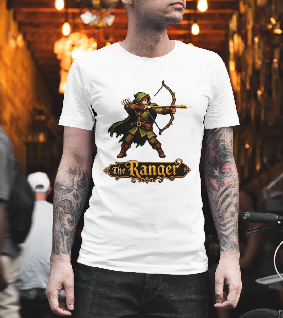 The Ranger Pixel Fantasy Archer RPG Adventure Gaming T-Shirt