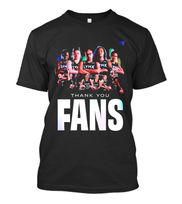 Minnesota Lynx WNBA Team Roster Thank You Fans T-Shirt