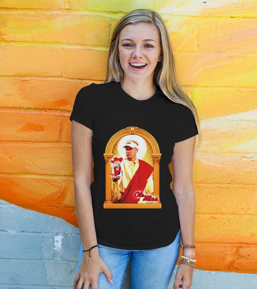 Lane Kiffin Ole Miss Colonel Reb Archway T-Shirt