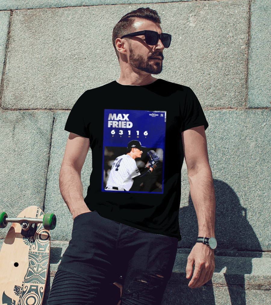 Max Fried 2026 Wild Card New York Yankees Pitching Stats T-Shirt