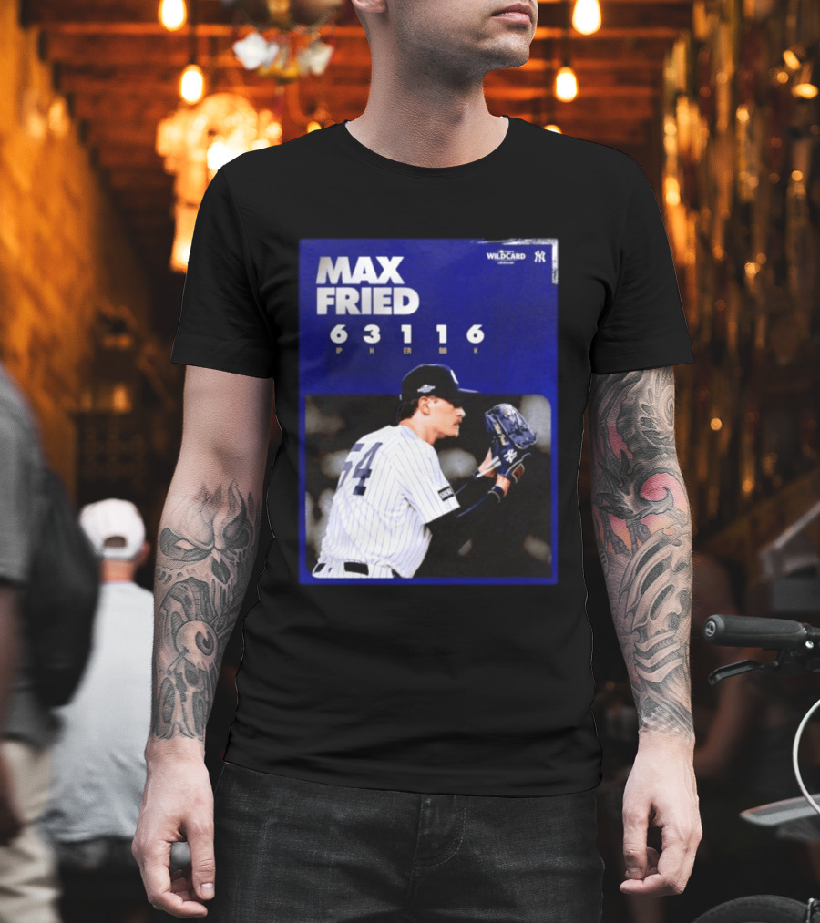 Max Fried 2026 Wild Card New York Yankees Pitching Stats T-Shirt