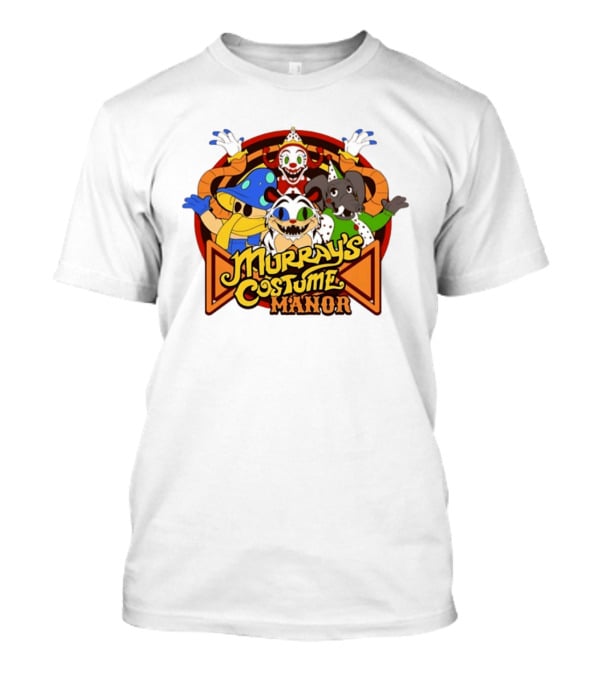 HEX X FNaF Secret Of The Mimic 2 Murray's Costume Manor With Clown And Animal Characters T-Shirt