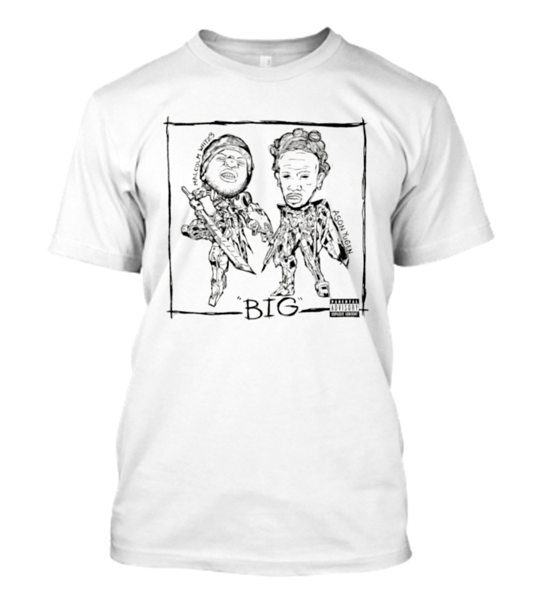 Malcolm Whyz3 Ason Yugen Hip Hop Big Rap T-Shirt