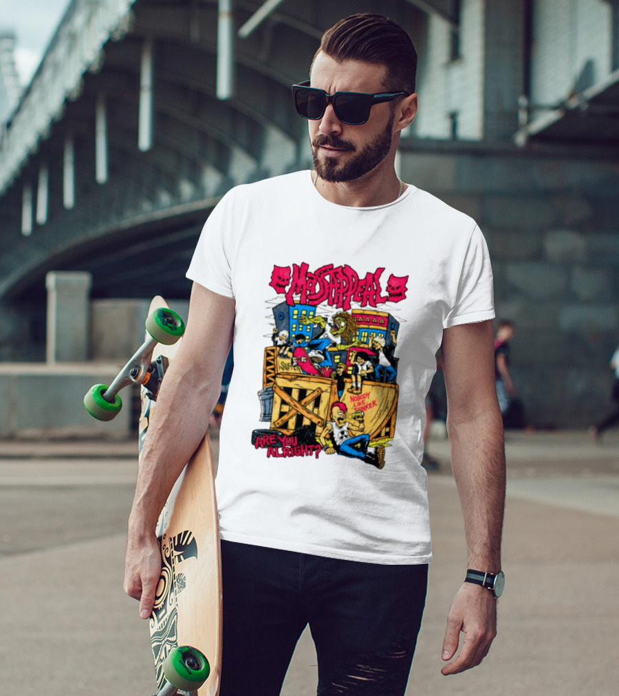 Massappeal Are You Alright Nobody Like Thinker Suffer Skateboarding Scene T-Shirt