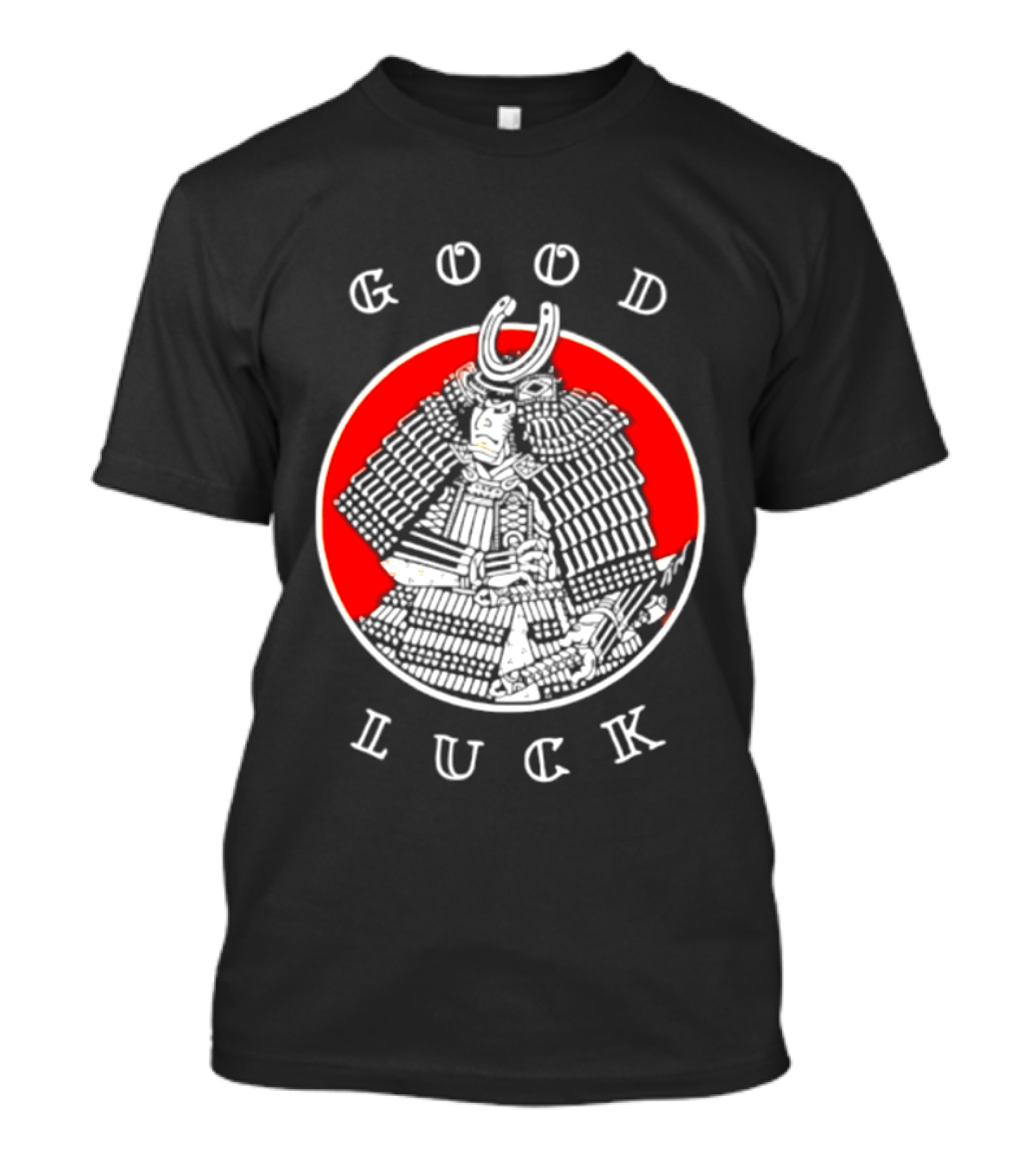 Good Luck Samurai Warrior Red T-Shirt