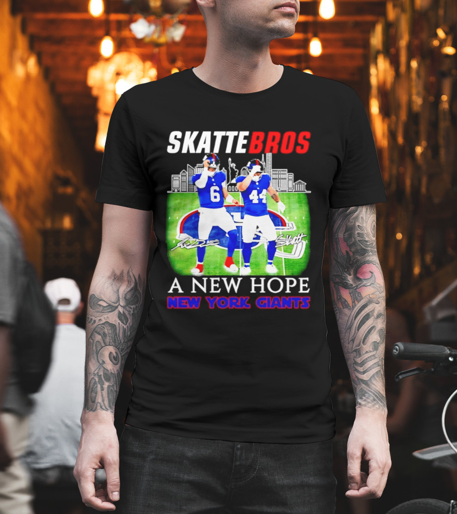 Skattebros Jaxson Dart Cam Skattebo New York Giants A New Hope T-Shirt