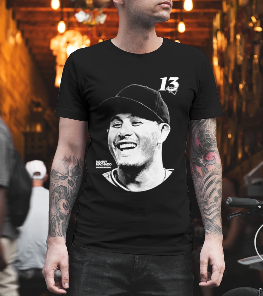 Manny Machado 13 San Diego Padres MLB Lineage Series 2026 T-Shirt