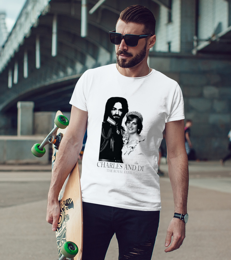 Charles Manson And Princess Diana Charles And Di The Royal Family T-Shirt