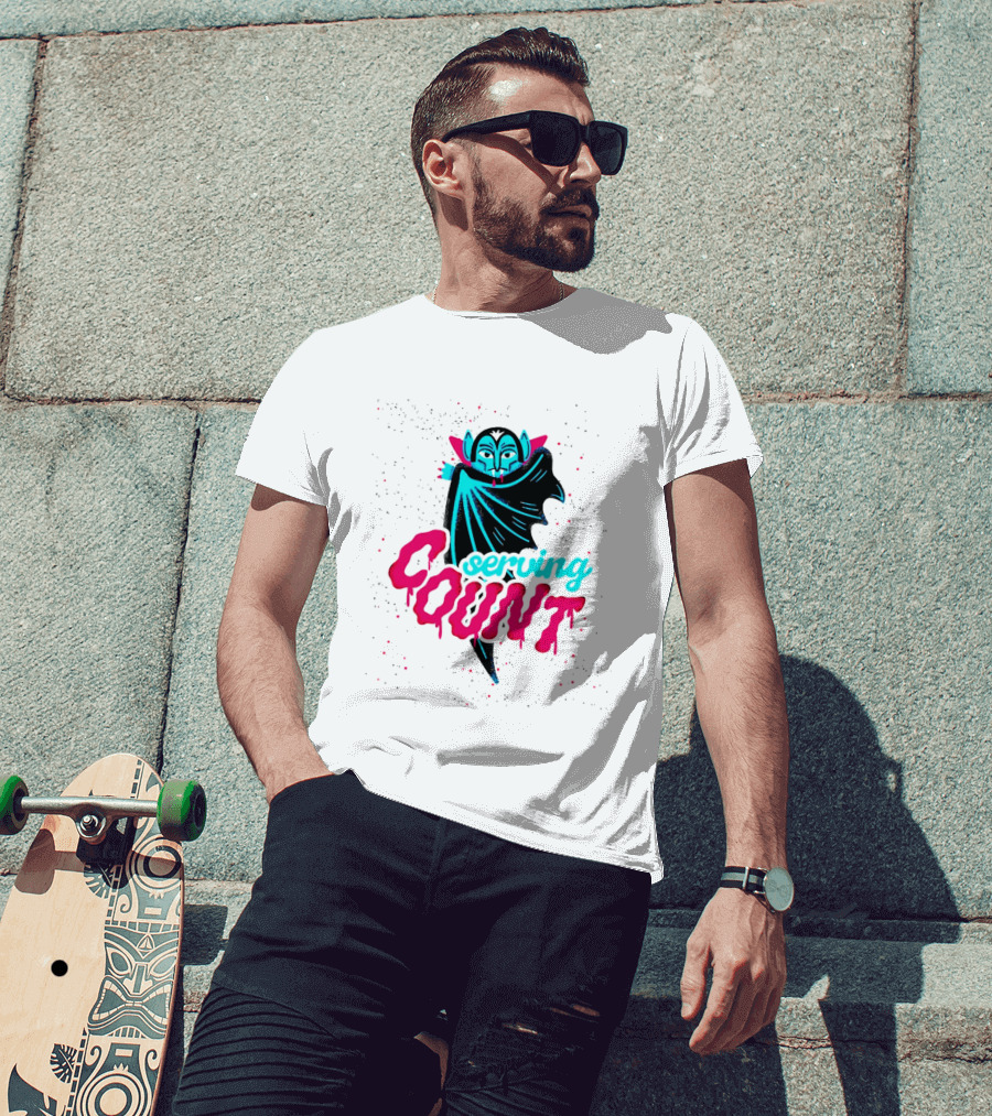 Serving Cunt Dracula Vampire Pastel Gothic Halloween T-Shirt