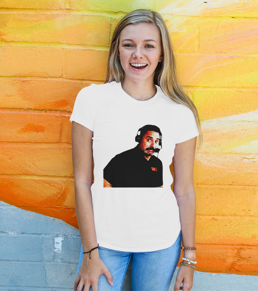 Steve Sarkisian Headset Shocked Longhorns Face Meme T-Shirt