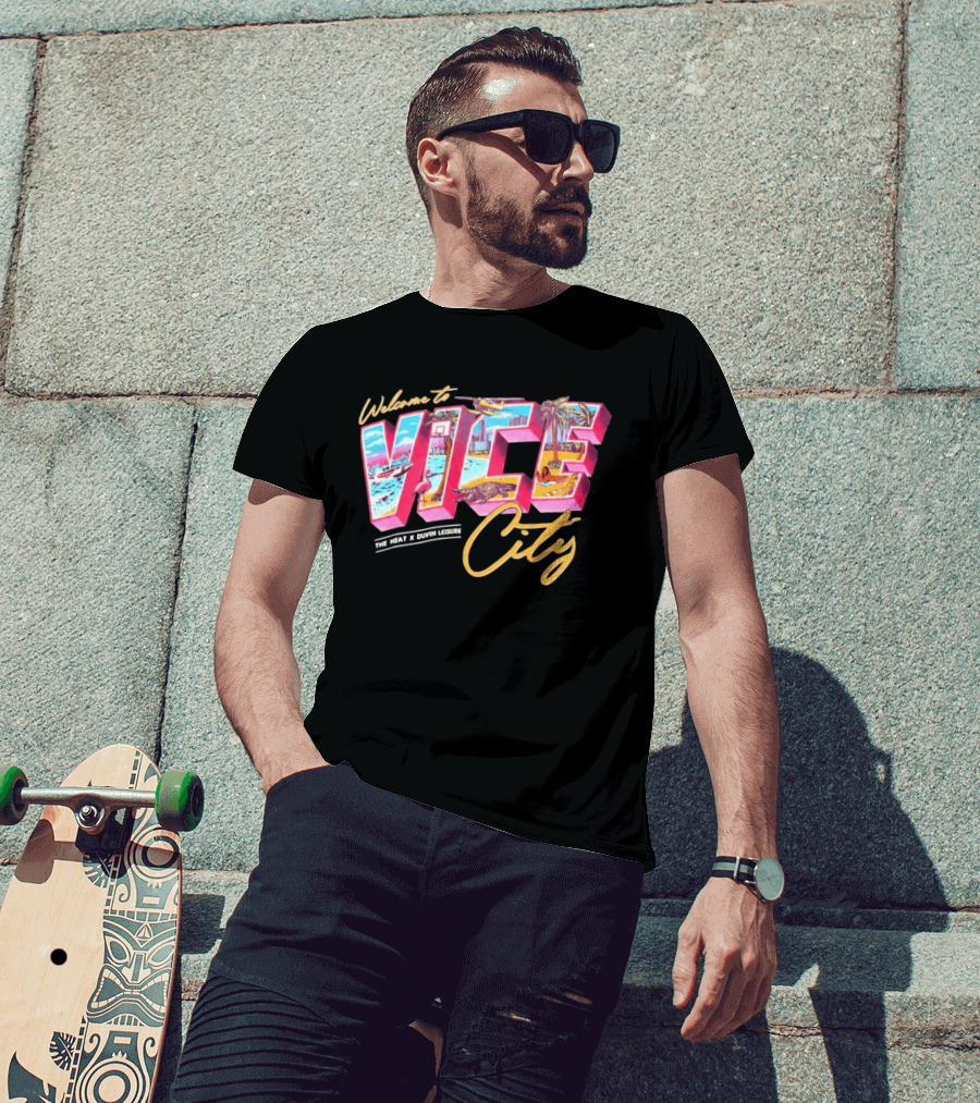 Welcome To Vice City The Heat & Duvin Leisure Miami GTA 6 T-Shirt