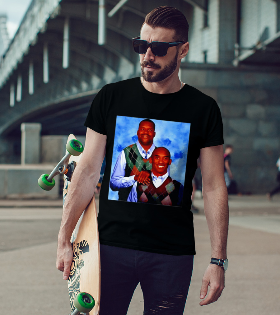 Shaquille O'Neal Kobe Bryant Step Brothers Meme Basketball T-Shirt